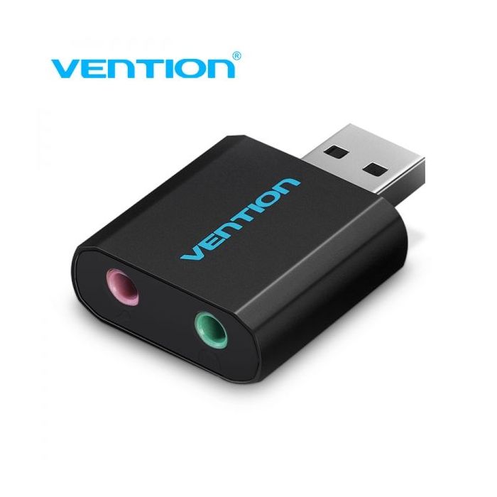 Vention Tarjeta de Sonido 2.1 - Color Negro