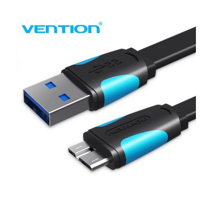 Vention Cable USB 3.0 Macho a MicroUSB Macho - 1m - Azul y Negro