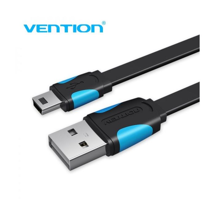 Vention Cable USB 2.0 Macho a Mini USB Macho - 1m - Color Azul y Negro