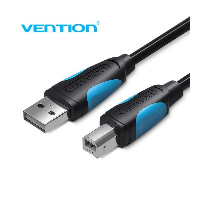 Vention Cable USB 2.0 Macho a USB-B Macho para Impresora - 1.5m - 480mbps - Color Negro