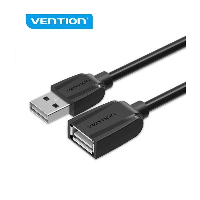 Vention Cable Alargador USB 2.0 Macho a USB Hembra - 5m - Color Negro