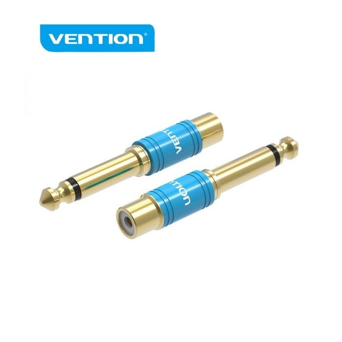 Vention Adaptador RCA Hembra a Jack 6.5 Macho - Color Azul