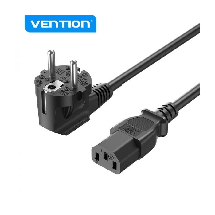 Vention Cable de Alimentacion EU a C13 - 1.8m - Color Negro