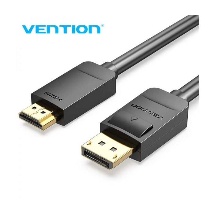 Vention Cable Conversor Displayport Macho a HDMI Macho - 2m - Color Negro