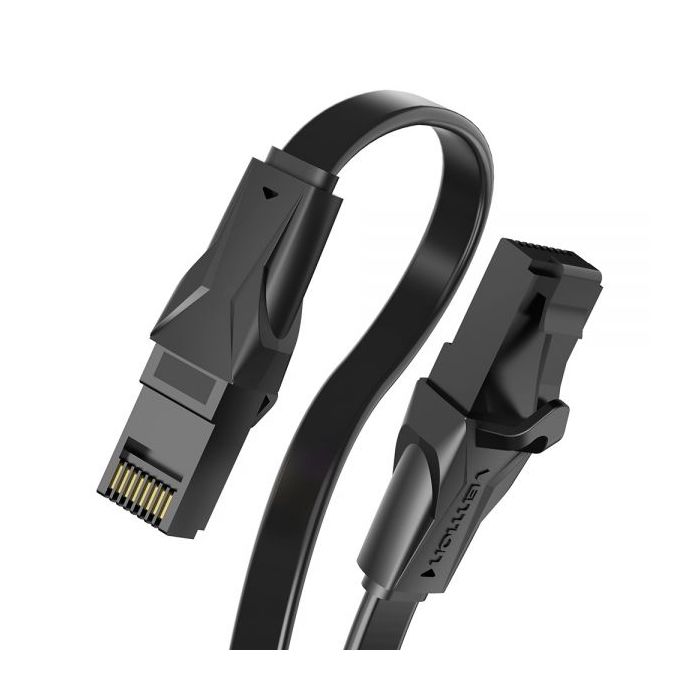 Vention Cable de Red UTP RJ45 Cat6 Plano - 30m - Color Negro