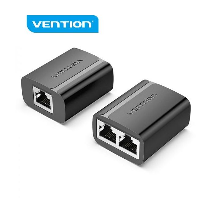 Vention Divisor RJ45 Macho a 2 Hembra 100Mbps - 2 uds - Color Negro