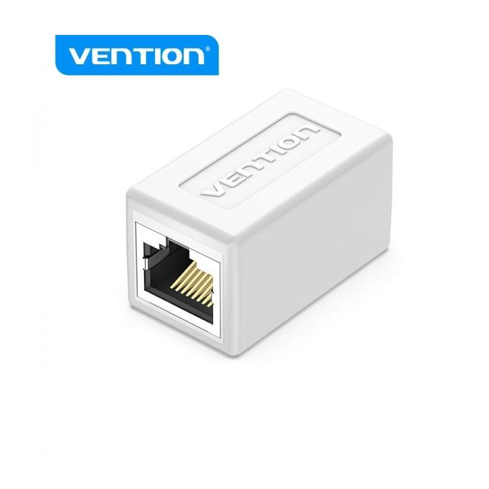 Vention Adaptador Conector RJ45 Cat6 FTP Hembra a Hembra - Color Blanco