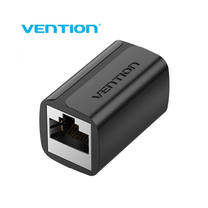 Vention Adaptador Conector RJ45 Cat7 FTP Hembra a Hembra - Color Negro