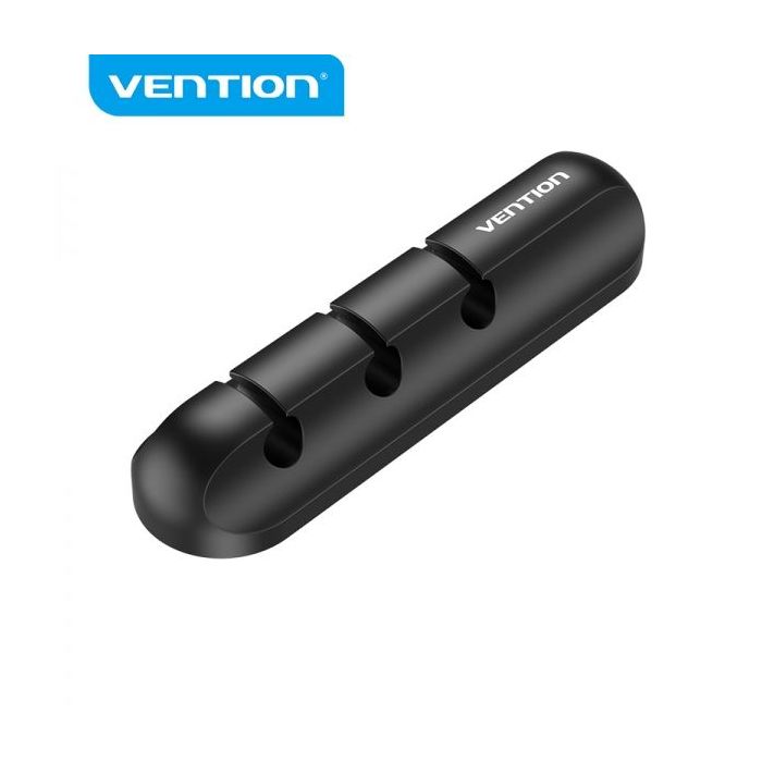 Vention Pack de 2 Organizadores de Cables en Espiral - 5 Puertos - Color Negro