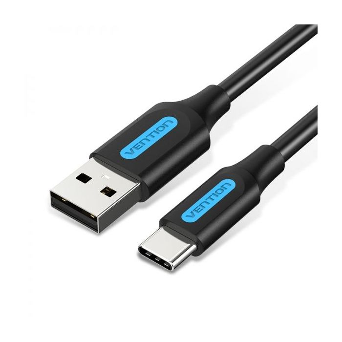 Vention Cable USB-A Macho a USB-C Macho 3A 60W 480Mbps - 1m - Color Negro