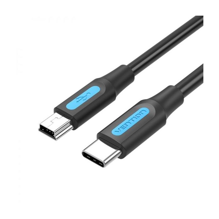 Vention Cable USB-C Macho a MiniUSB Macho - 2m - Color Negro