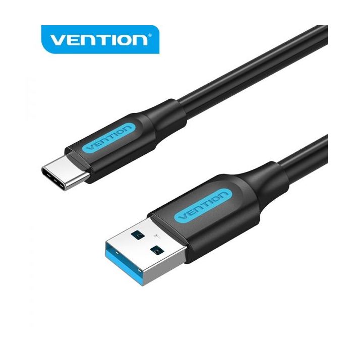 Vention Cable USB-A 3.0 Macho a USB-C Macho - 3A - 60W - 5Gbps - 1.5m - Color Negro