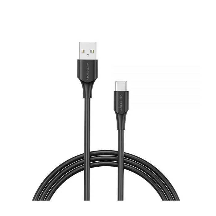 Vention Cable USB-A Macho a USB-C Macho - 3m - 3A - 60W - 480Mbps - Color Negro