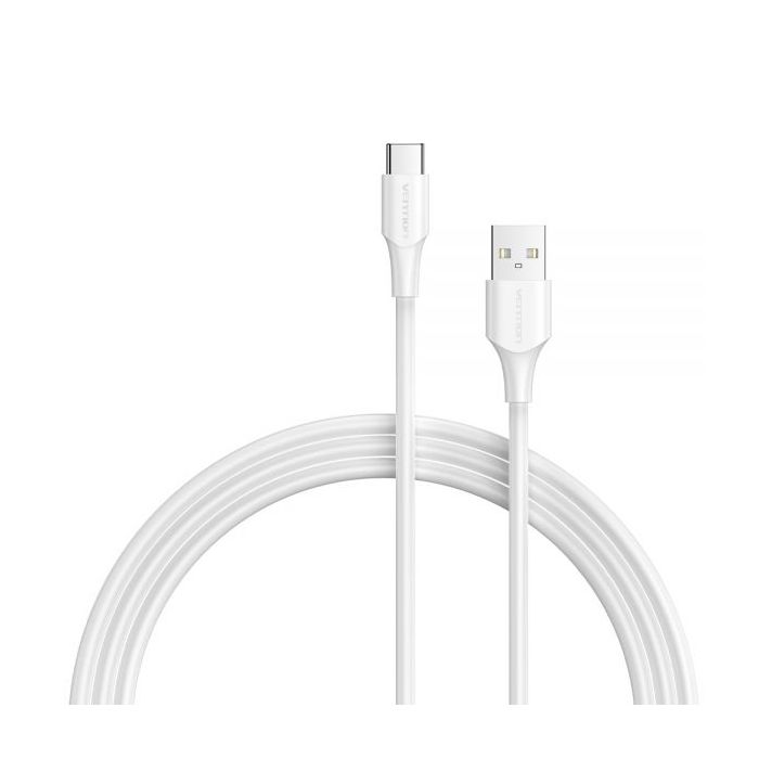 Vention Cable USB-A Macho a USB-C Macho - 1.5m - 3A - 60W - 480Mbps - Color Blanco