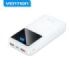 Vention Bateria Powerbank 20000mAh 22.5W USB (C+A+A) con Pantalla LED - Color Blanco