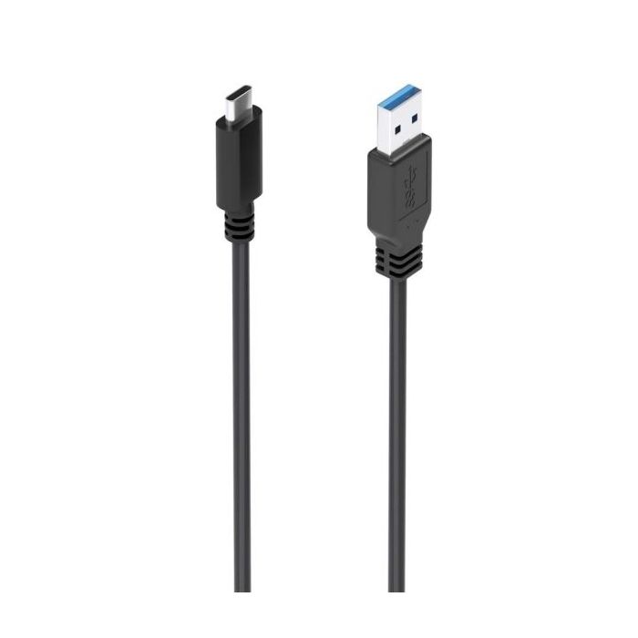 Aisens Cable USB 3.1 Gen2 10Gbps - Conector USB-C a USB-A - Carga hasta 3A - Transferencia 10Gbps - Compatible Thunderbolt 3 - Color Negro