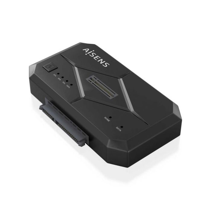 Aisens Docking Station Clonador de Discos Duros - Instalacion Facil - Compatible con SATA y M.2 NVME - Plug and Play - USB 3.0 - LEDS Indicadores - Alta Velocidad de Transferencia - Soporta Uasp