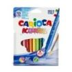 Carioca Acquarell Pack de 12 Rotuladores Acuarelables - Punta Pincel Bloqueada - Tinta Lavable - Colores Difuminables con Agua y Pincel - Recomendado para Papel de Dibujo - Color Varios