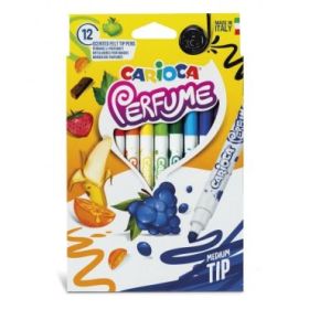 Carioca Xplosion Pack de 12 Rotuladores - Tinta Perfumada y Lavable - Aromas Naturales - Libre de Sustancias Alergenicas - Punta Bloqueada y Conica - Color Varios