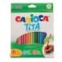 Carioca Tita Pack de 24 Lapices de Resina - Cuerpo Hexagonal - Colores Brillantes y Lavables - Escritura Blanda - Mina Ø 3mm Segura y Super Resistente a las Caidas - Color Varios
