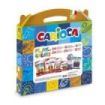 Carioca Play + Colors Pack Maletin de Plastico - 18 Lapices de Colores - 12 Acuarelas - 6 Rotuladores Jumbo Punta Maxi - 4 Rotuladores Joy Punta Fina - 24 Ceras - 6 Glitter Glues - Color Varios