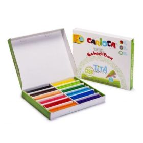 Carioca Tita Pack de 288 Lapices de Resina - Cuerpo Hexagonal - Colores Brillantes y Lavables - Escritura Blanda - Mina Ø 3mm - Color Varios