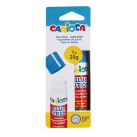 Carioca Pegamento de Barra 20gr - Ideal para Casa, Colegio y Oficina - Pega Papel, Fotos, Tejidos y mas - sin Disolventes - Color Varios