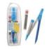 Carioca Pack de Bolsillo Compass 0.5mm + Recarga - Compas Ajustable con Portaminas - Kit de Carga Mina HB 0.5 - Descenso de la Mina por Clic - Color Varios