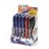 Carioca Oops Expositor de 24 Boligrafos Borrables - Termo Sensible - Empuñadura Texturizada - Punta de Ø 0.7mm - Doble Goma - Recambios Compatibles - Color Varios