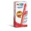 Carioca Oops Boligrafos Borrables - Tinta Roja Termo Sensible - Empuñadura Ergonomica Triangular - Punta de Ø 0.7mm - Recambios Compatibles - Color Rojo