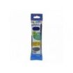 Carioca Sfera Flowpack Pack de 4 Boligrafo - Punta Ø 1mm - Capuchon y Retro del Color de la Tinta - Escritura Super Deslizante - Paquete de Papel - Color Azul