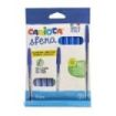 Carioca Sfera Flowpack Pack de 10 de Boligrafo - Punta Ø 1mm - Capuchon y Retro del Color de la Tinta - Escritura Super Deslizante - Paquete de Papel - Color Azul