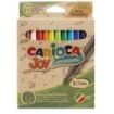 Carioca Joy Pack de 12 Rotuladores Punta Fina Eco Family - Tinta Superlavable - Punta Fina 2.8mm Bloqueada - Capuchon Ventilado - Color Varios