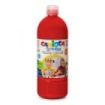 Carioca Botella de Tempera 1000ml - Colores Superlavables - Faciles de Mezclar - Aplicable en Materiales Porosos - Alta Opacidad - Color Rojo