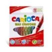 Carioca Pack de 12 Ceras Pastel - Colores Brillantes - Lavables - Cuerpo de Ø 8mm - Color Varios