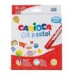 Carioca Pack de 24 Pasteles al Oleo - Colores Brillantes - Lavables - Resistentes a la Luz - Cubrientes - Faciles de Mezclar - Maxi Cuerpo - Uso en Papel, Carton, Tela y Madera - Color Varios