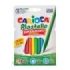 Carioca Pack de 12 Plasticeras - Extra Limpias - No Dejan Color en las Manos - Duran Tres Veces mas - Colores Brillantes y Lavables - Faciles de Afilar - Color Varios