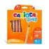 Carioca Baby 1+ 3In1 Pack de 10 Lapices - Lapiz, Cera y Acuarela en Uno - Cuerpo Extragrande Facil de Agarrar - Acuarelables con Agua y Pincel - Color Varios