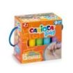 Carioca Tizas Maxi Multicolor Baby Pack de 15 Tizas - sin Polvo - Certificado a Partir de 24 Meses - Colores Brillantes - Lavables - Faciles de Borrar - Bote con Asa - Color Varios