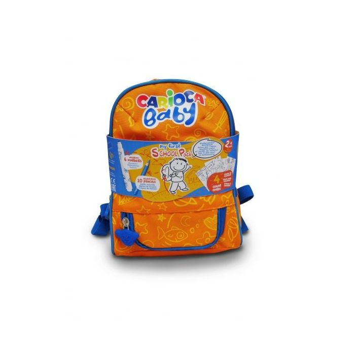 Carioca Mochila Baby 2+ Pack Mini Mochila de Alta Calidad - Apta para la Guarderia - Dos Compartimentos - Impermeable - Facil de Lavar - Secado Rapido - Color Varios
