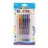 Carioca Glitter Gel Pack de 6 Boligrafos - Punta Ø 1mm - Tinta Gel Glitter - para Superficies Oscuras - Escritura Brillante y Colorida - Color Varios