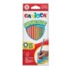 Carioca Supercolor Pack de 12 Lapices de Madera - Cuerpo Hexagonal - Colores Intensos y Gran Opacidad - 3.3mm de Grosor - Color Varios