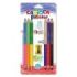 Carioca Jumbo Pack de 6 Lapices Bicolor Hexagonales Lacados - Maxi Mina de Ø 5mm - Alta Resistencia a la Rotura - Sacapuntas Incluido - Color Varios