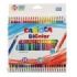 Carioca Pack de 24 Lapices Bicolor Triangulares Lacados - Mina de Alta Calidad Ø 3.3mm - Alta Resistencia a la Rotura - Color Varios