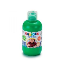 Carioca Pack de 6 Botellas de Tempera - Colores Superlavables - Faciles de Mezclar - Aplicable en Materiales Porosos - Alta Opacidad - Color Verde