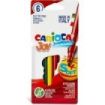 Carioca Joy Paperboard Pack de 6 Rotuladores de Punta Fina - Punta 2.6mm - Superlavables - Ideales para Dibujar y Colorear - Colores Surtidos