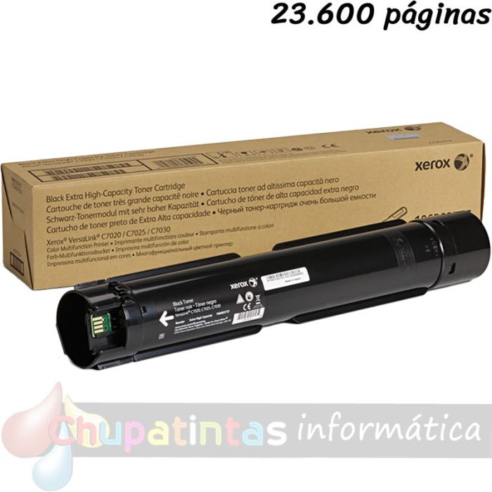 Xerox VersaLink C7020/C7025/C7030 Negro Cartucho de Toner Original - 106R03737