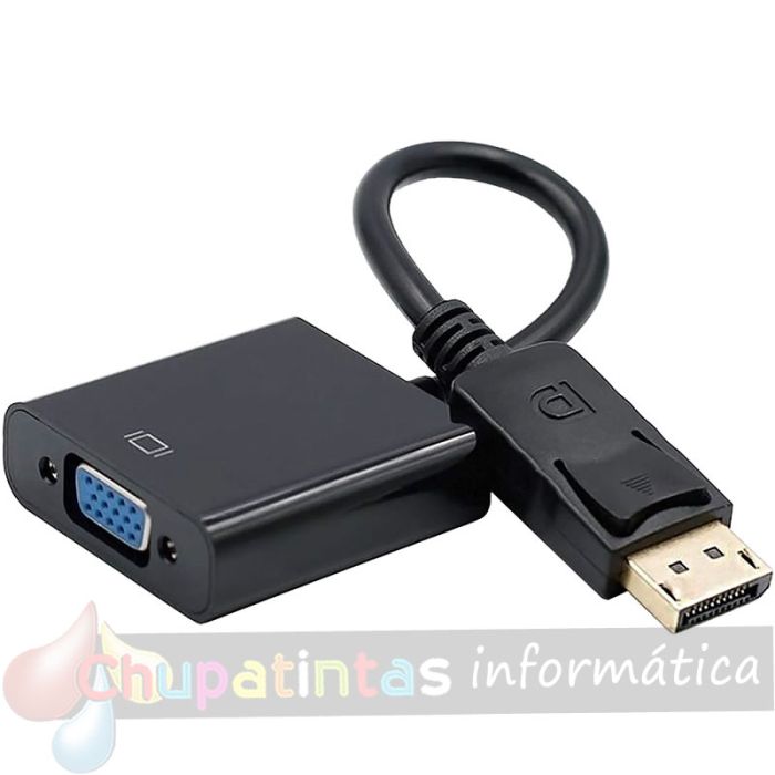 Aisens Conversor Displayport a SVGA - DP/M-SVGA/H - 15cm - Color Negro-2