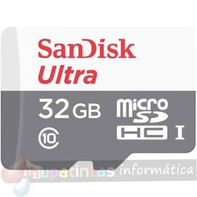 Sandisk Ultra Tarjeta Micro SDHC 32GB UHS-I U1 Clase 10 100MB/s + Adaptador SD-1