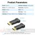 Vention Adaptador Displayport 1.2 Macho a HDMI 2.0 Hembra 4K- Color Negro-4